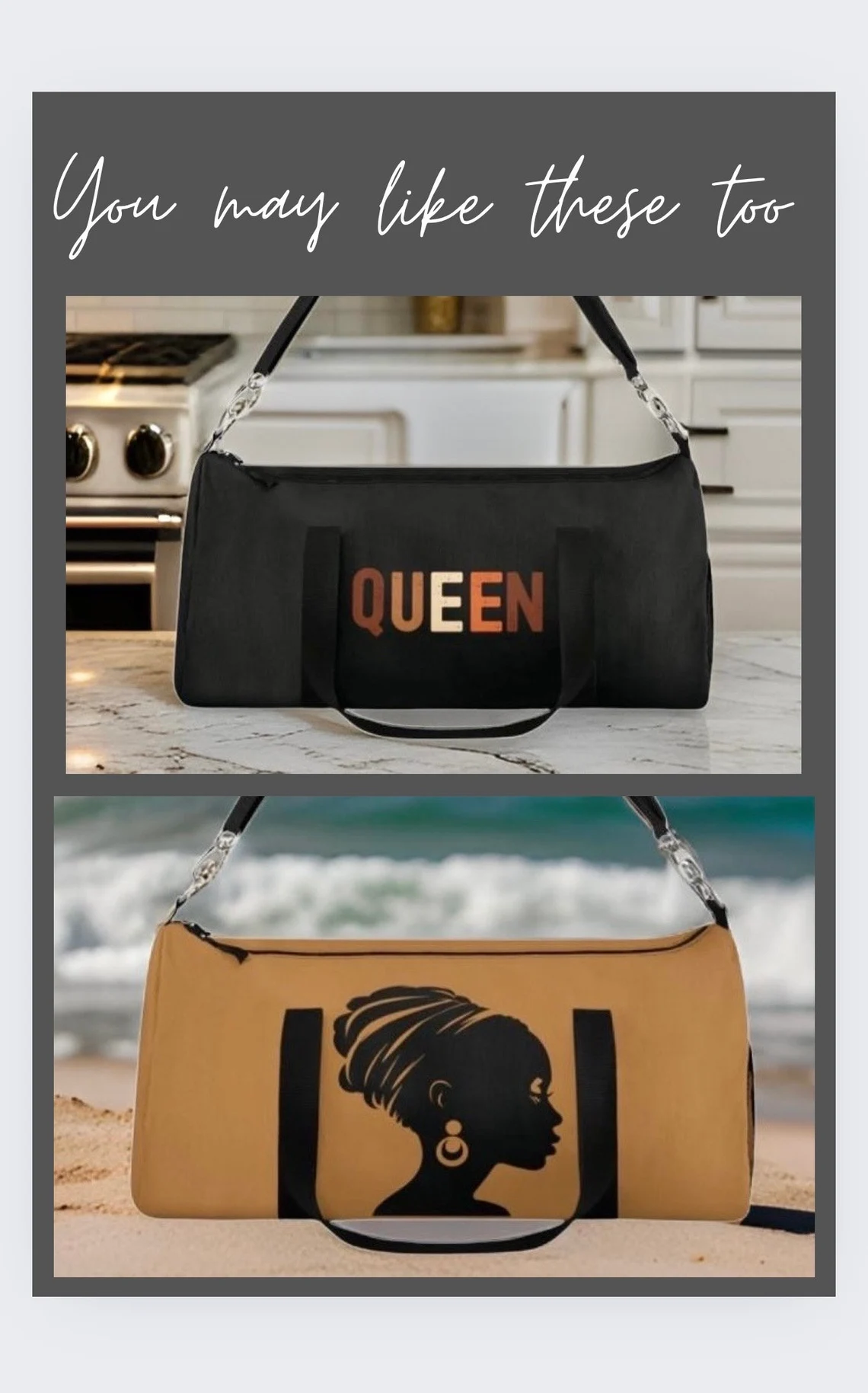 Boho Ethnic African Art Crossbody Bag, Faux Leather Shoulder Purse - Image 4