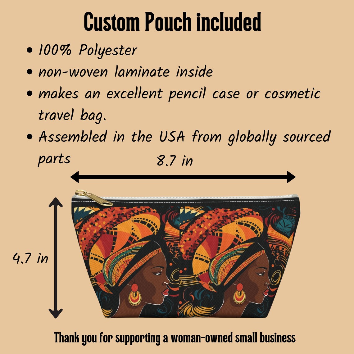 African print tote bag gift for her ethnic shoulder bag - Image 5