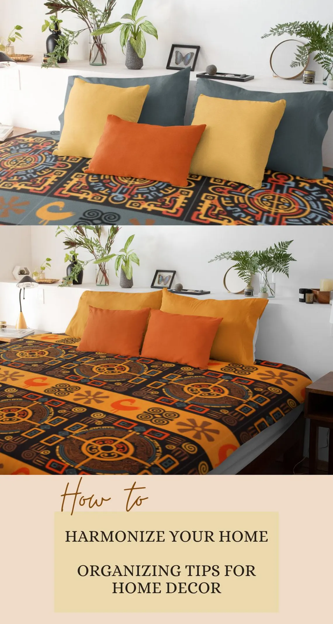 African art bedding set housewarming gift bed ethnic queen-size king unique design bedspread gift for Mom twin duvet gift for Africa lover - Image 4
