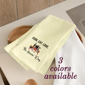 African Print Kitchen Towel Housewarming Gift Dish